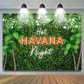 Heiß Havanna Nacht Thema Dschungel Urlaub Party Hintergrund